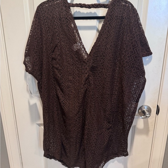 Time and Tru brown coverup size L - Picture 2 of 2